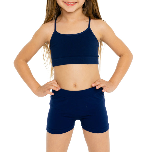 Little Girl's (4-6x) Solid Boy Shorts