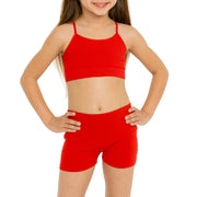 Little Girl's (4-6x) Solid Boy Shorts