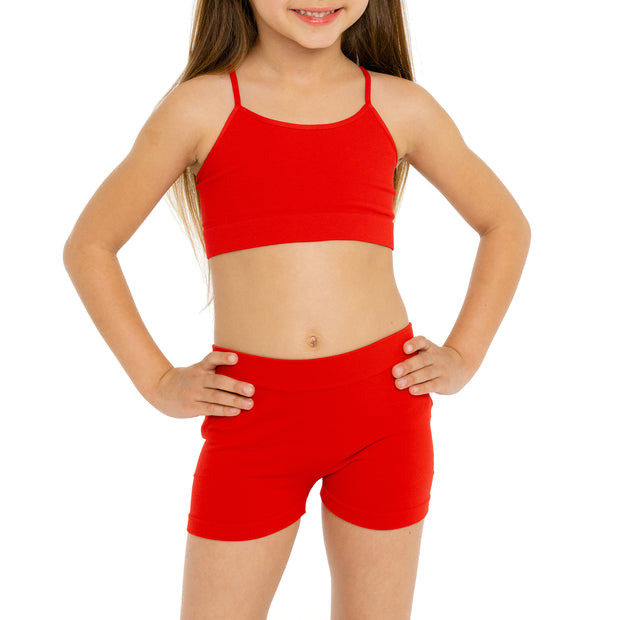 Little Girl's (4-6x) Solid Boy Shorts