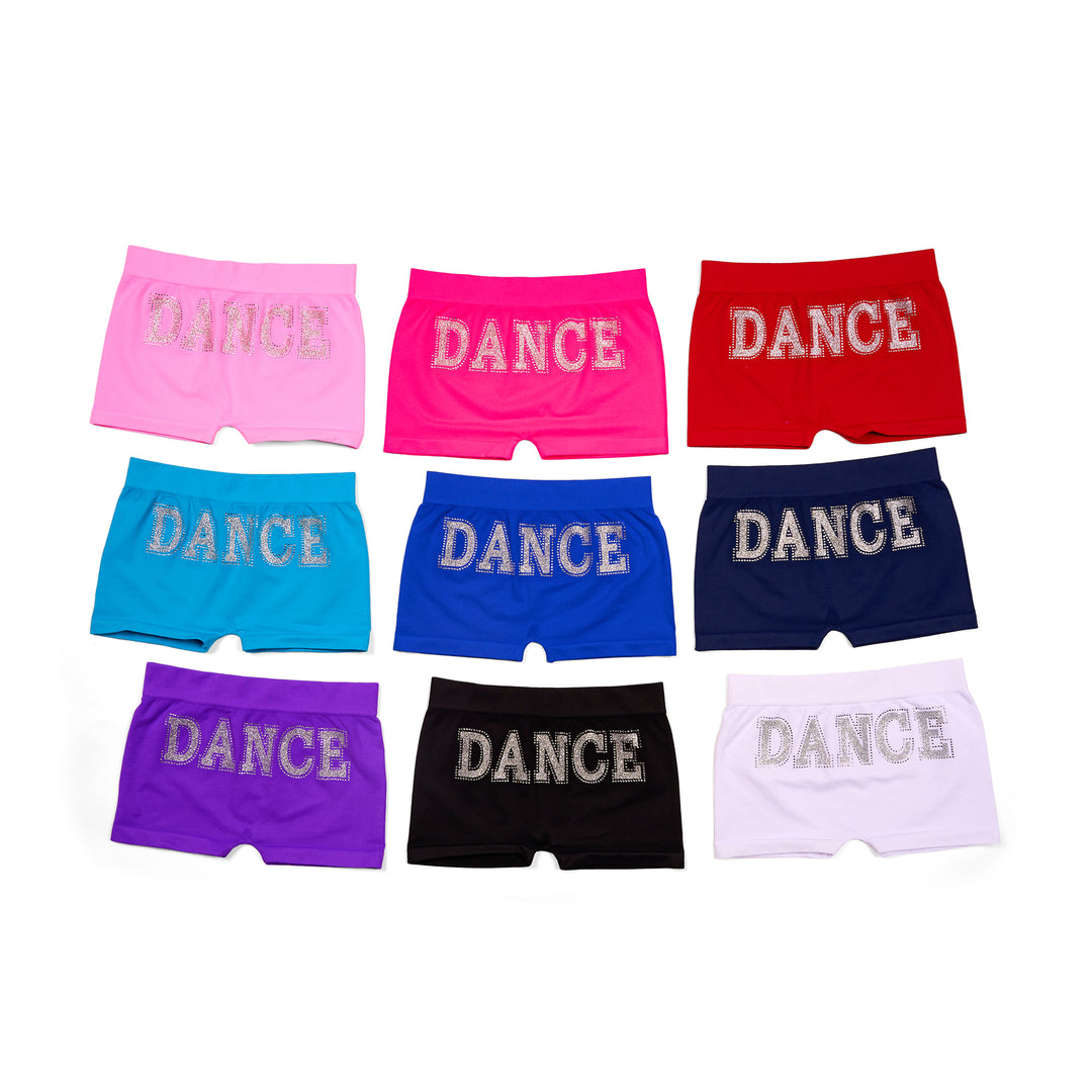 Girl's (7-10) "DANCE" Boy Shorts