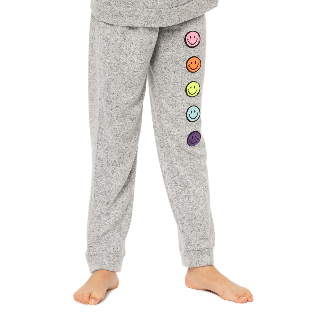 【AAKAM】Laced CROS2 Patch Sweatpants 3colors Little Girl's (4-6x) Hacci Sweatpants with Baby Chenille
