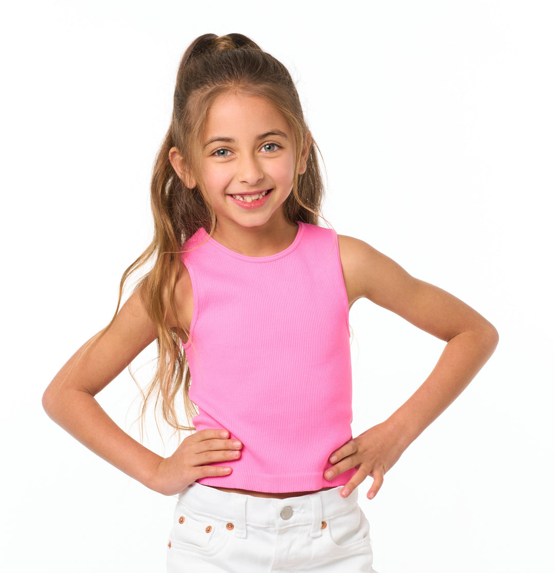 Little Girl's (4-6x) Sleeveless Ribbed Top