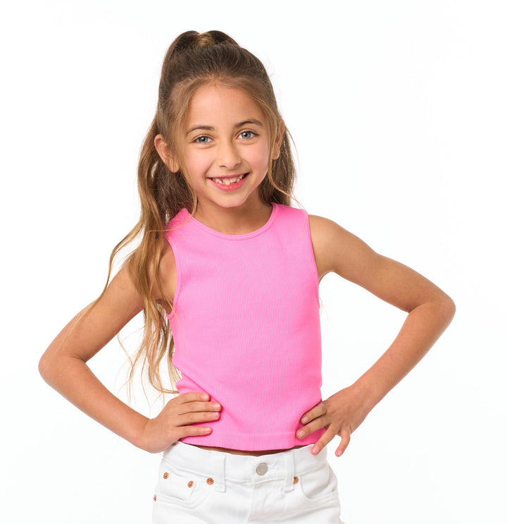 Little Girl's (4-6x) Sleeveless Ribbed Top