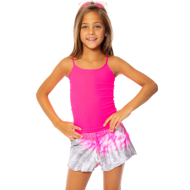 Pastel Tie Dye Shorts for Little Girls 4-6x