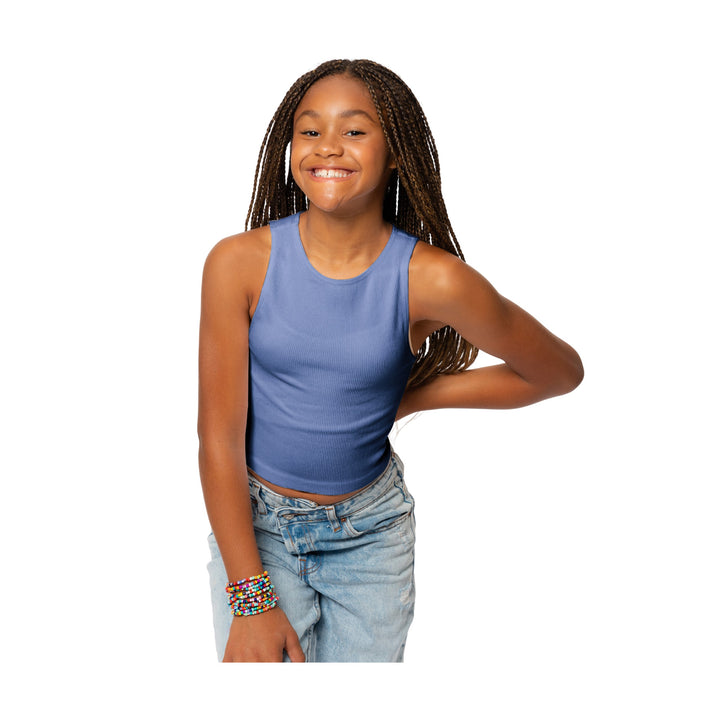 Girl's (8-12) Sleeveless Seamless Top