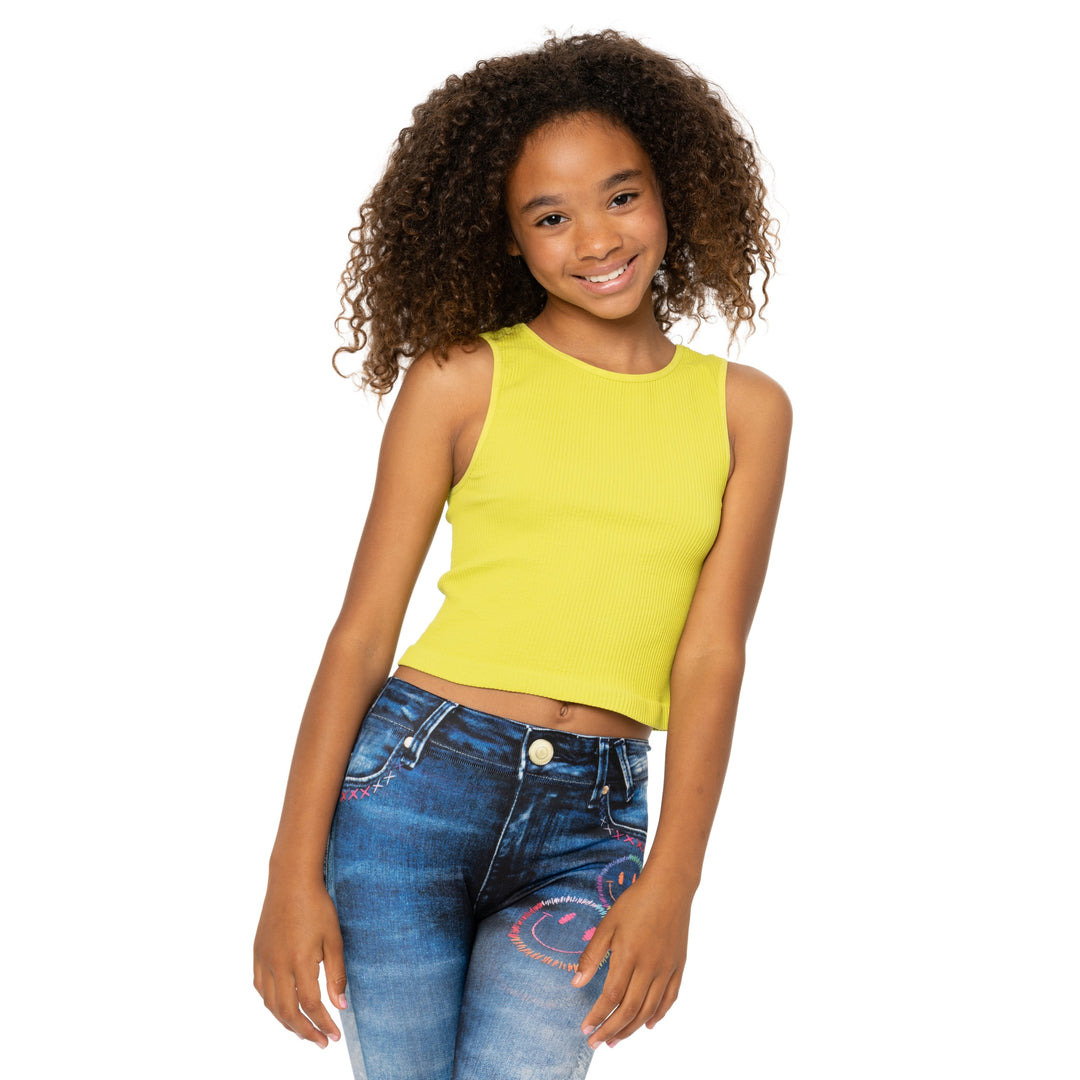 Girl's (8-12) Sleeveless Seamless Top