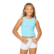 Girl's (8-12) Sleeveless Seamless Top