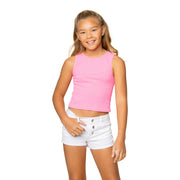 Girl's (8-12) Sleeveless Seamless Top