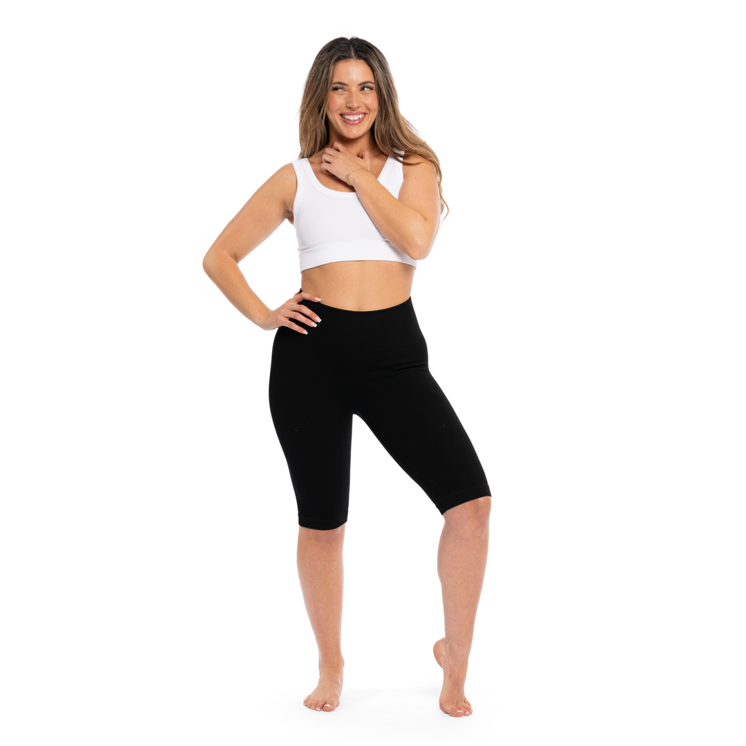 Junior's Ribbed Crop Sports Tank Top