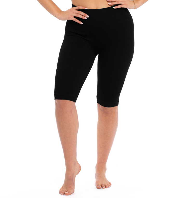 Junior's Ribbed Bike Shorts