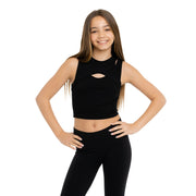 Girl's (10-14) Layered Cut Out Tank Top