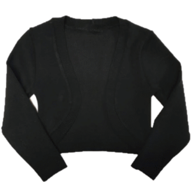 Girl's (8-14) Three Fourth Length Sleeve Crop Bolero Cardigan Sweater