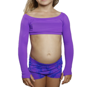 Little Girl's (4-6x) Long Sleeve Cropped Tops