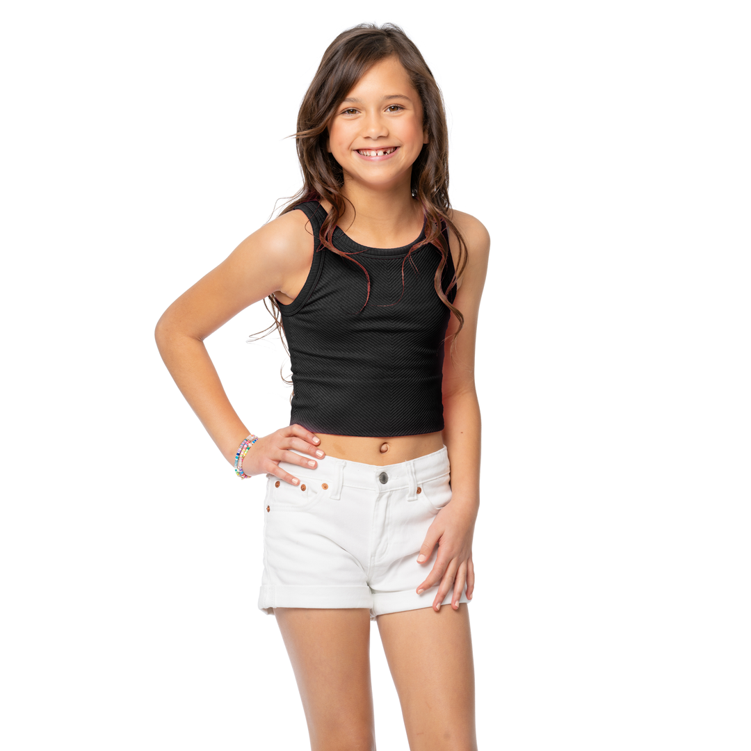 Girl's (8-12) Chevron Sleeveless Top