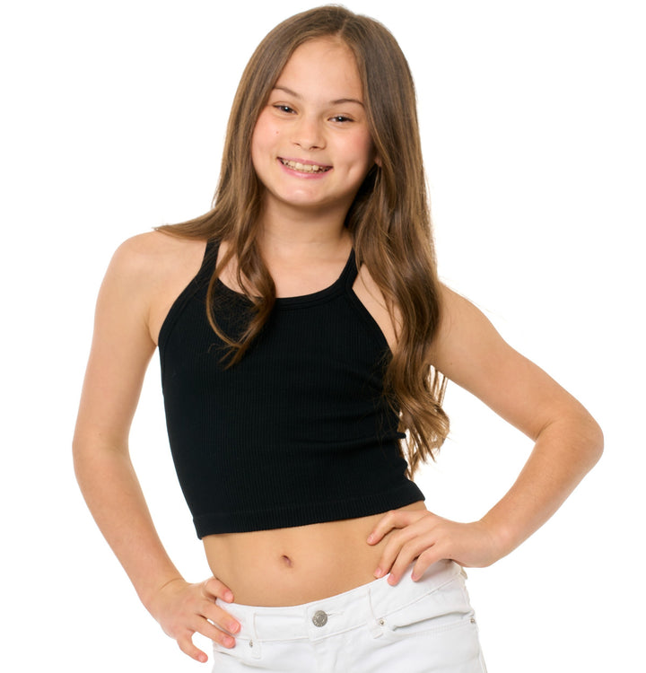 Girl's (8-12) Happiness Crop Tank Top