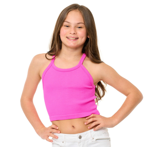 Girl's (8-12) Happiness Crop Tank Top