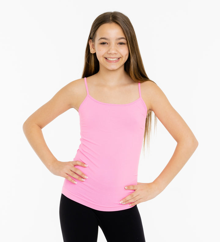 Girl's (10-14) Solid Full Cami / Set of 2