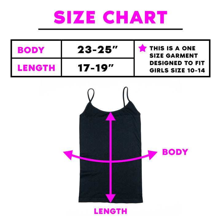 Girl's (10-14) Solid Full Cami / Set of 2