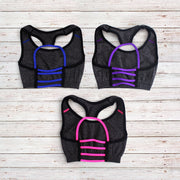 Charcoal Heather Sports Bra for Girls 7-14