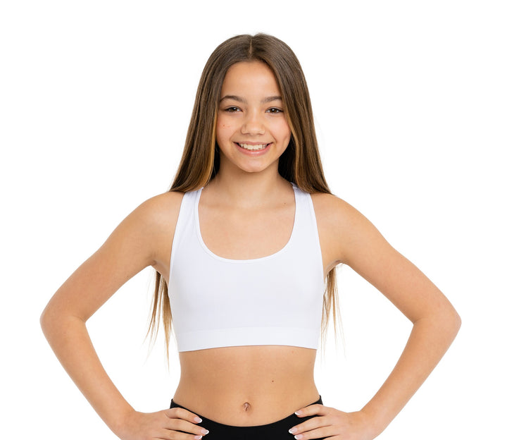 Girl's (8-14) Racer Back Sports Bra