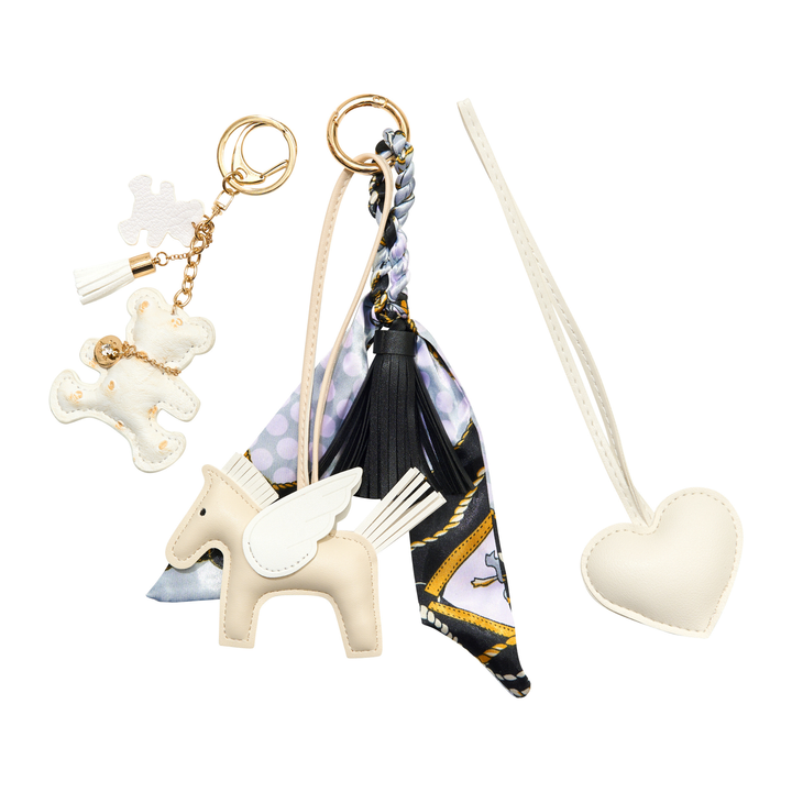 Oprah's Favorite Things 2025 - Black/Winter White Bag Charm Set