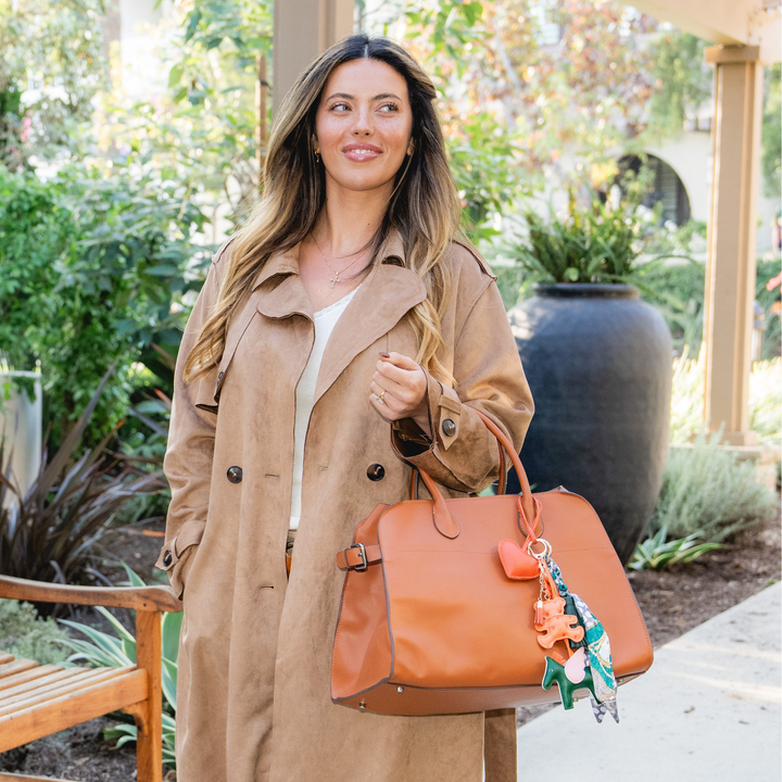 Oprah's Favorite Things 2025 - Hunter Green/Orange Bag Charm Set