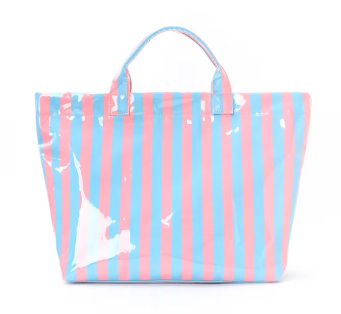 Malibu Coated Striped Totes