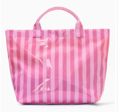 Malibu Coated Striped Totes