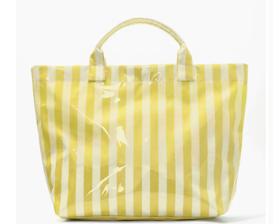 Malibu Coated Striped Totes