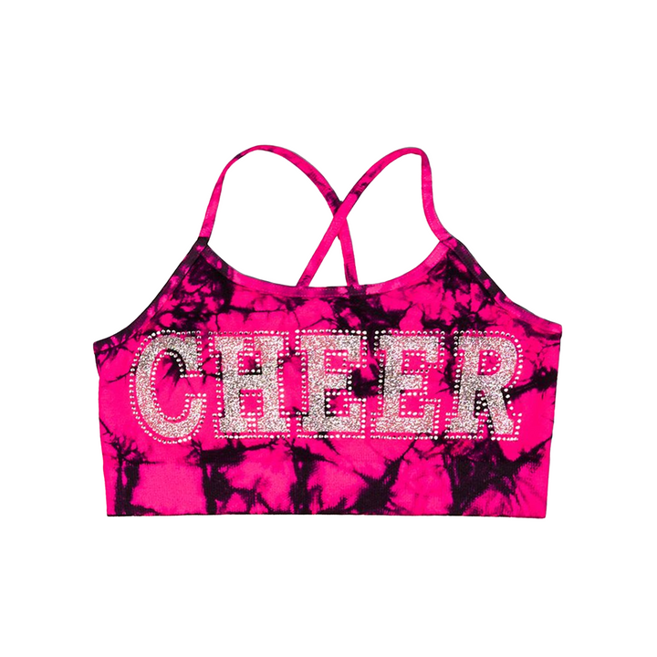 Little Girl's (4-6x) "CHEER" Tie Dye Bra Cami