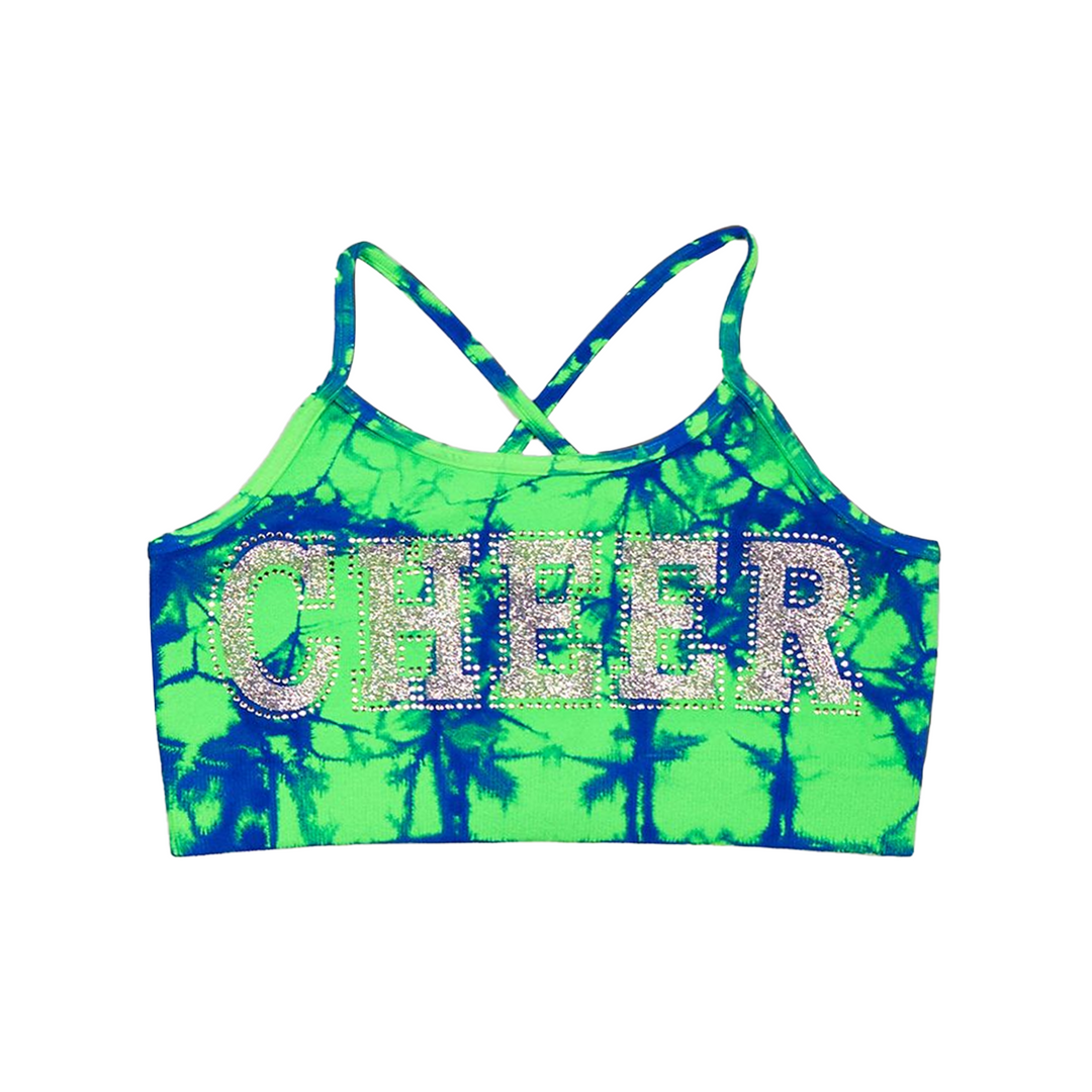 Little Girl's (4-6x) "CHEER" Tie Dye Bra Cami