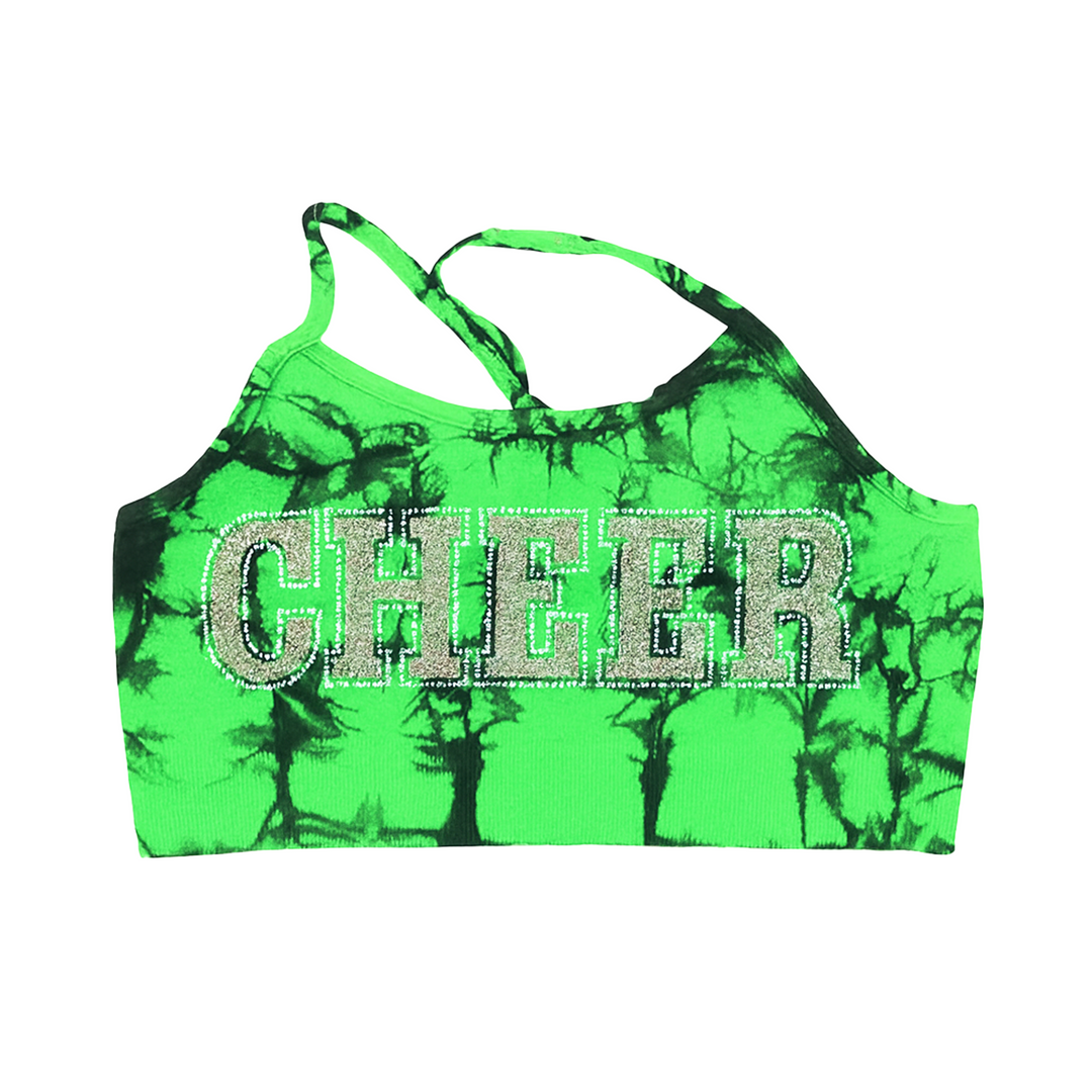 Little Girl's (4-6x) "CHEER" Tie Dye Bra Cami