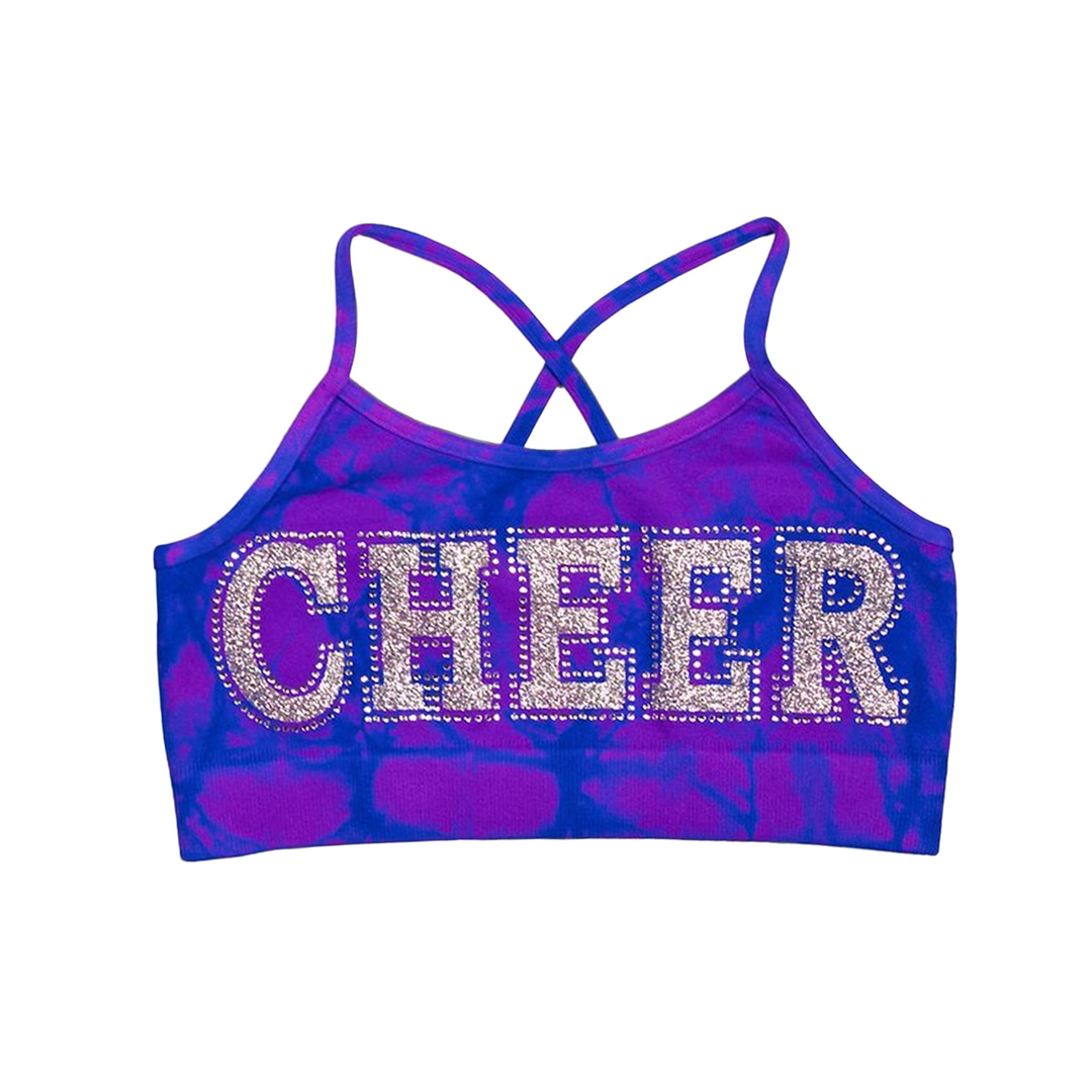 Little Girl's (4-6x) "CHEER" Tie Dye Bra Cami