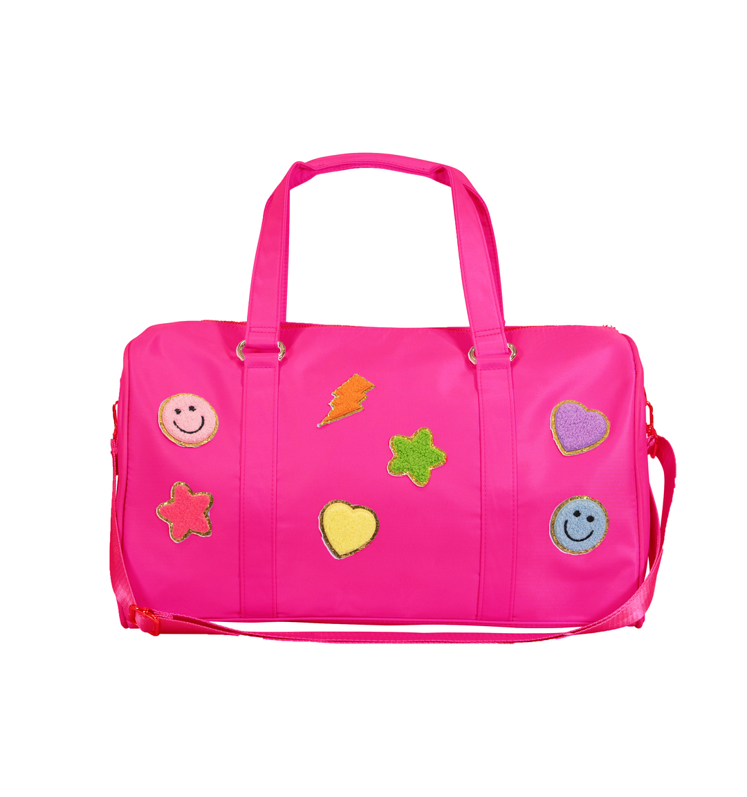 Nylon Duffel Bag w/ Assorted Patches