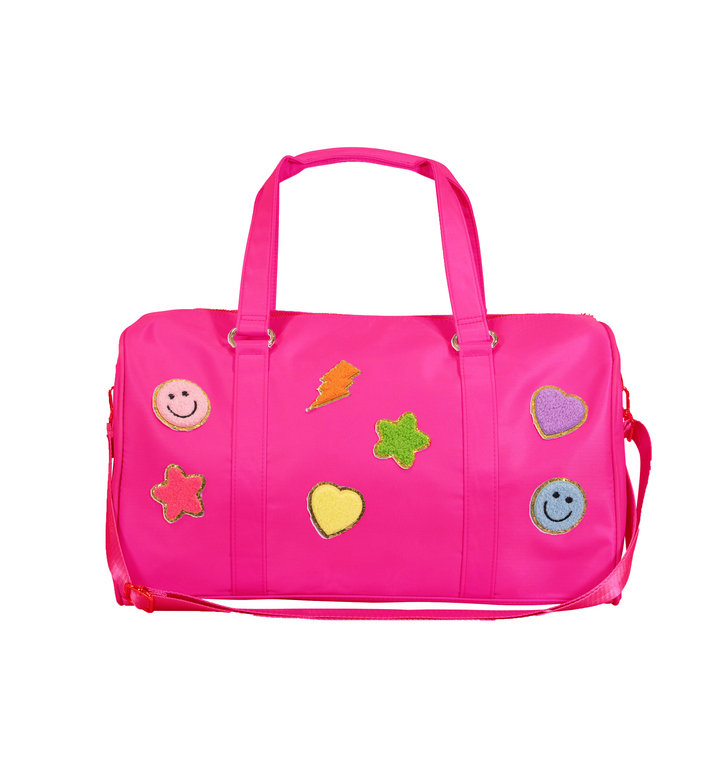 Nylon Duffel Bag w/ Assorted Patches