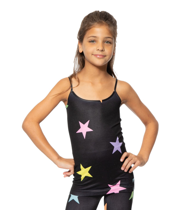 Little Girls (4-6x) Pastel Star Print Full Cami