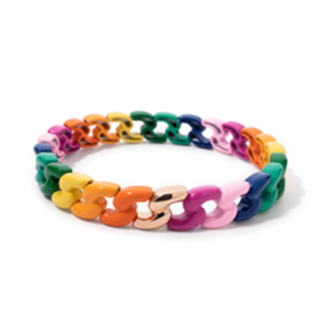 Twisted Colored Link Bracelets - 2 color styles