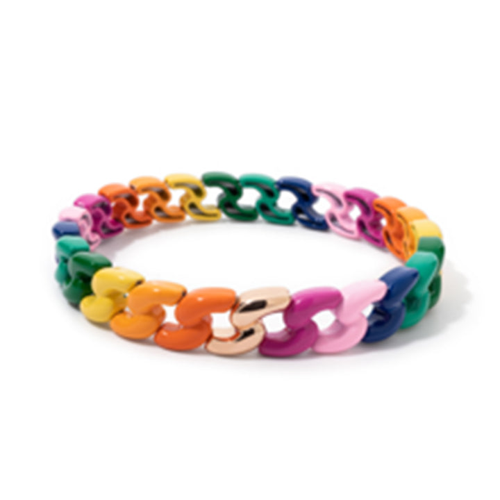 Twisted Colored Link Bracelets - 2 color styles