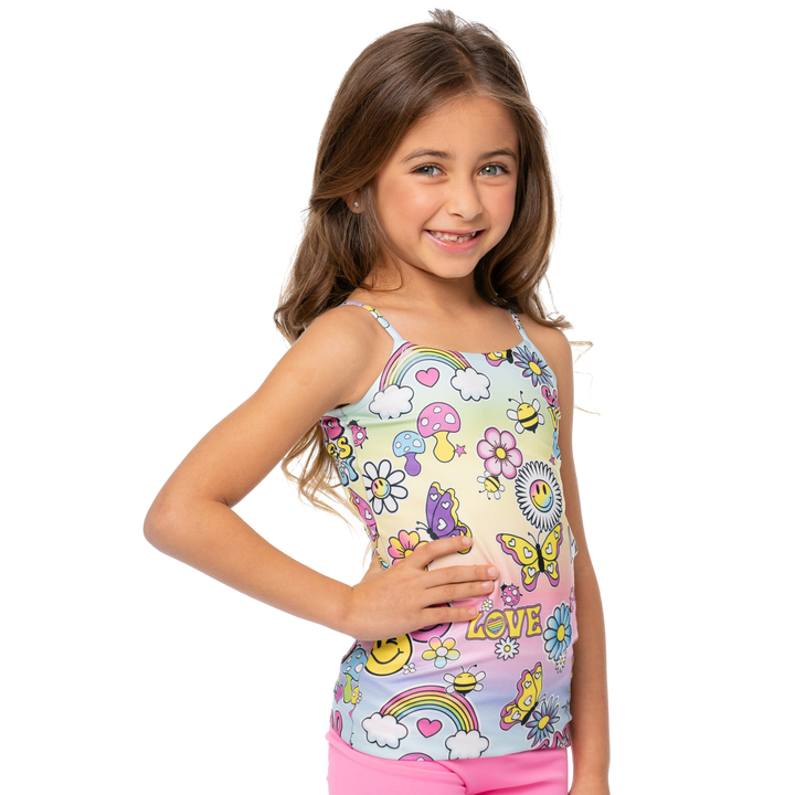 Little Girl's (4-6x) Spring Scattered Icons Full Cami
