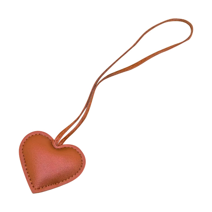Heart Bag Charms - Faux Leather - 12 Colors