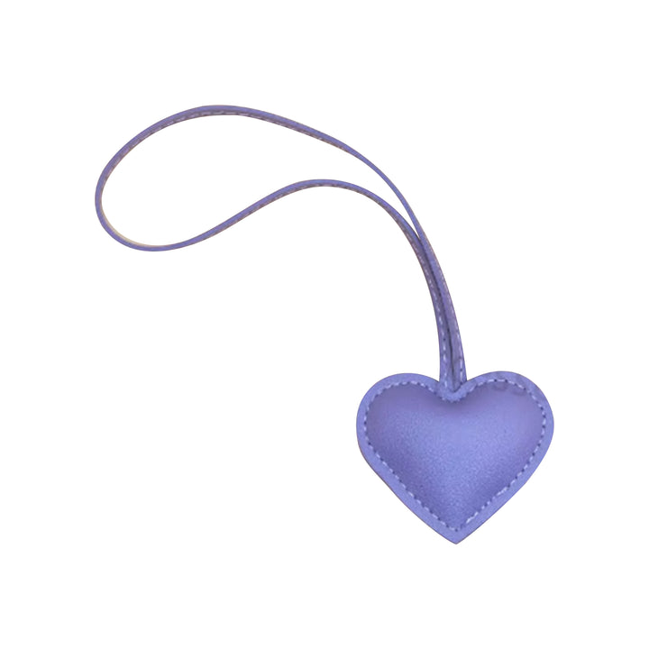 Heart Bag Charms - Faux Leather - 12 Colors