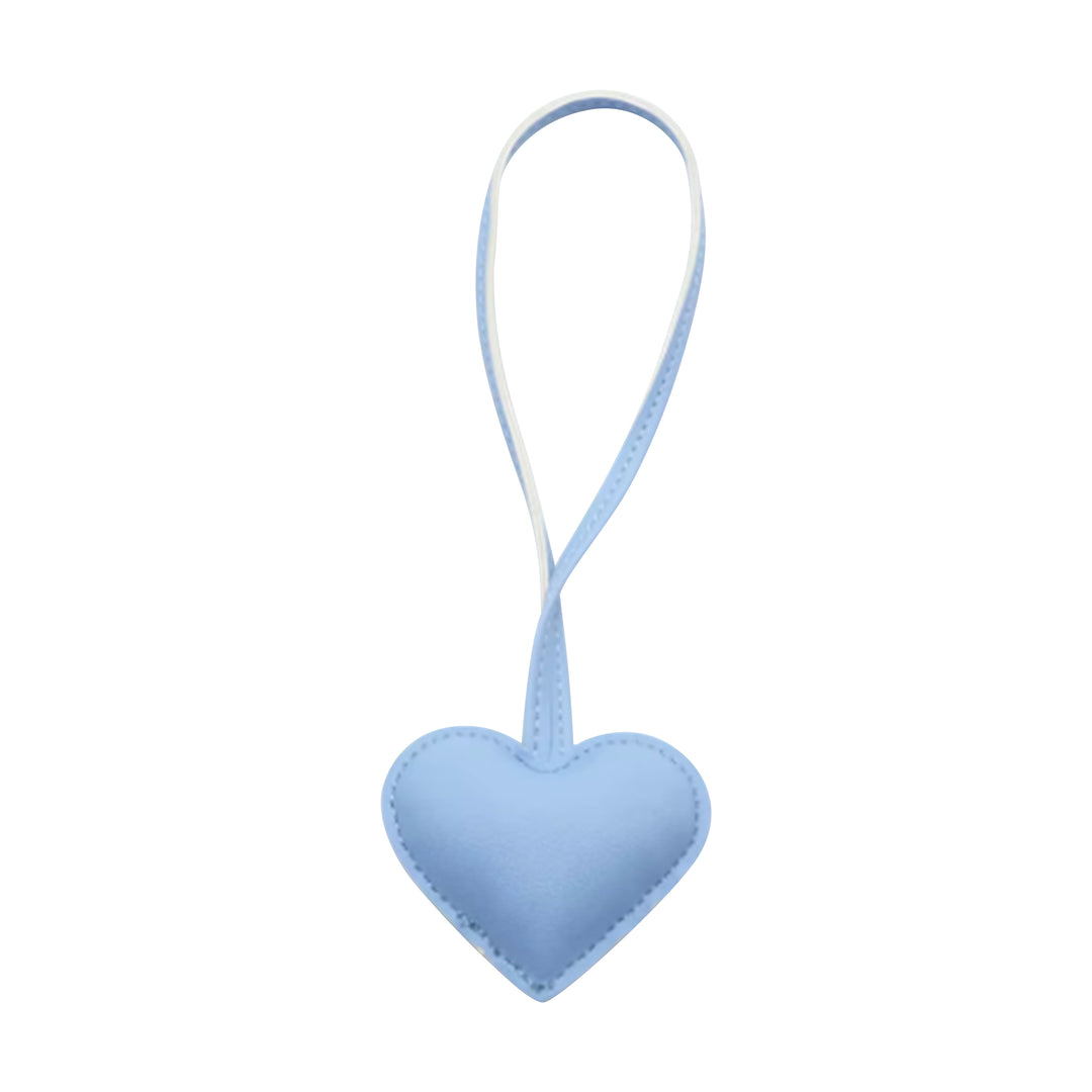 Heart Bag Charms - Faux Leather - 12 Colors