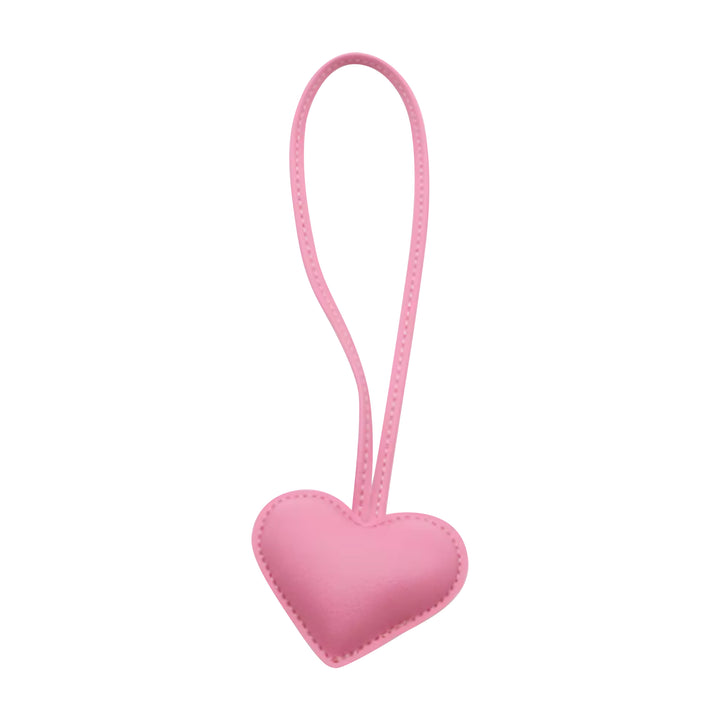 Heart Bag Charms - Faux Leather - 12 Colors