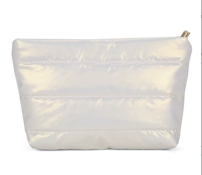 Puffy Quilted Nylon Pouch