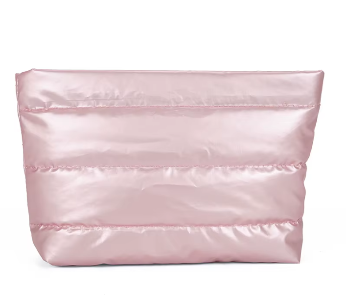 Puffy Quilted Nylon Pouch