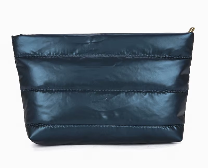 Puffy Quilted Nylon Pouch