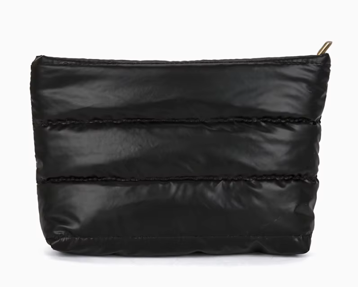 Puffy Quilted Nylon Pouch