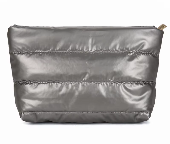Puffy Quilted Nylon Pouch