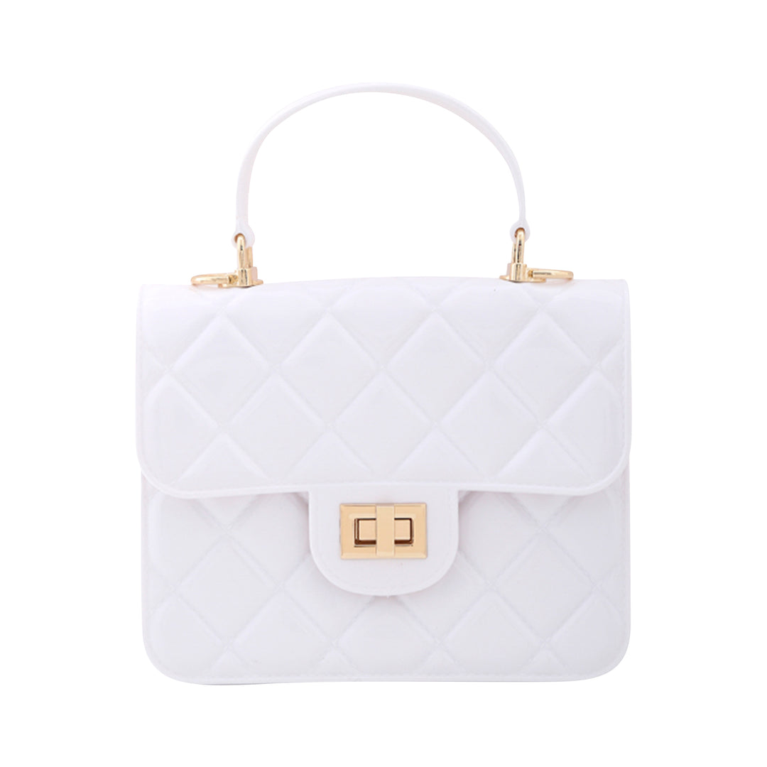 Fashion Quilted Patent Leather Purse