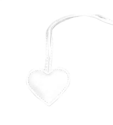 Heart Bag Charms - Faux Leather